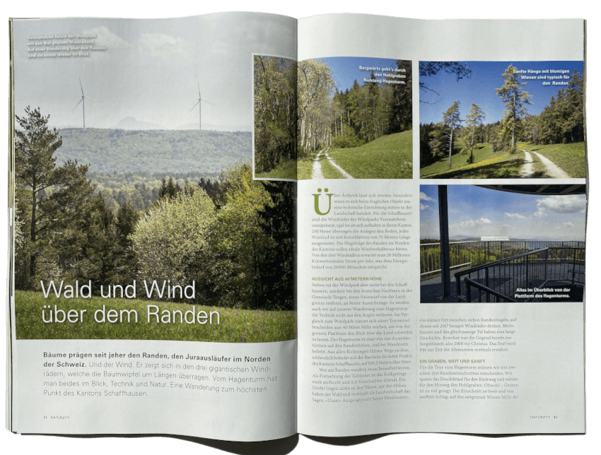 Wanderung am Randen im NATURZYT Magazin Frühlings-Ausgabe 2026