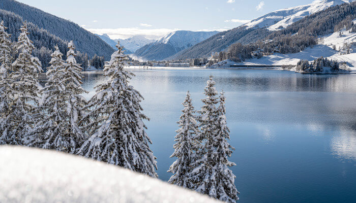 See in Arosa im Winter